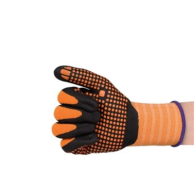 Mikrozellular geprägte, leichte, bequeme Nitril-Komforthandschuhe in Orange